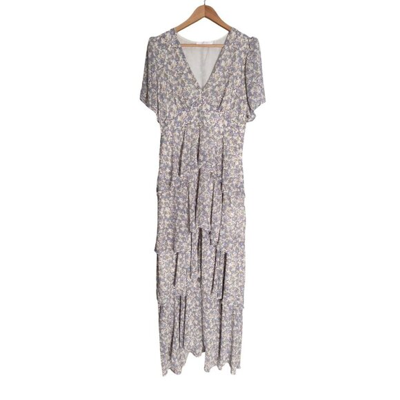 Women's - Astr the Label Floral Tiered Maxi Dress, Size XL - Picture 2 of 12